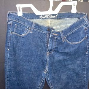 NEW Blue Denim 5 pocket JEANS by OLD NAVY Sweet Heart size 12 L-35in Waist 15in